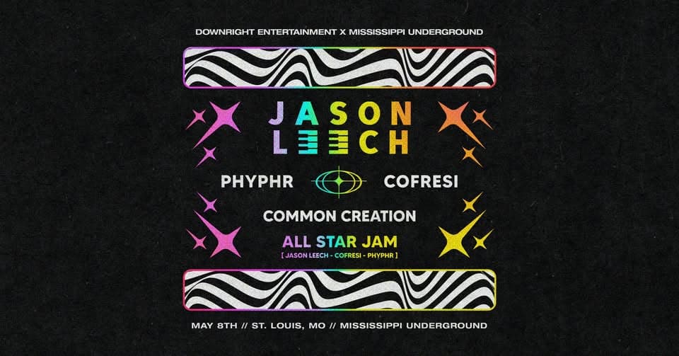 Jason Leech, Phyphr, Cofresi, Common Creation flyer