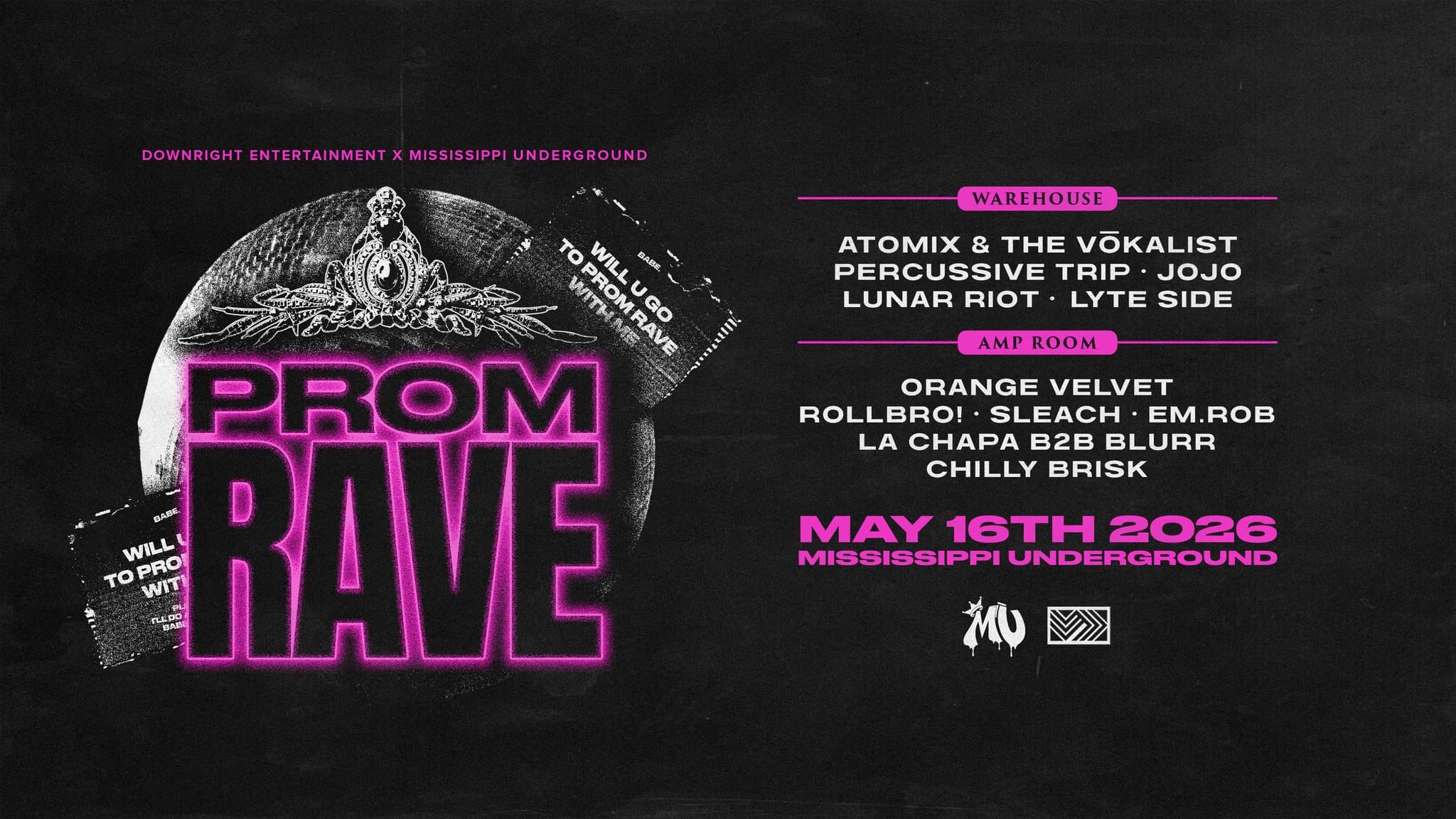 Prom Rave flyer